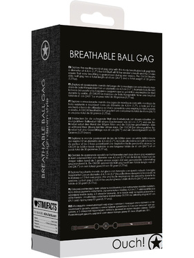 Ouch!: Breathable Ball Gag with Denim Straps