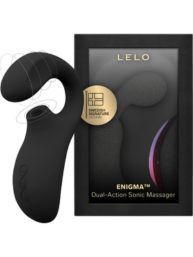 LELO: Enigma, Dual-Action Sonic Massager, svart