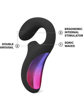 LELO: Enigma, Dual-Action Sonic Massager, svart
