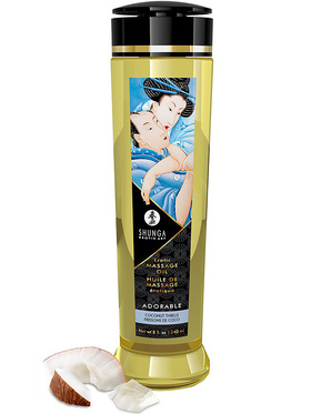 Shunga: Erotic Massage Oil, Adorable Coconut Thrills, 240 ml
