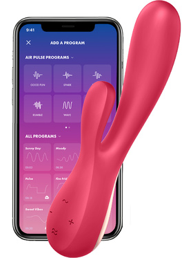 Satisfyer Connect: Mono Flex Vibrator, röd