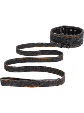 Ouch!: Denim Collar with Leash, Tough Denim Style