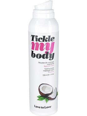 Love to Love: Tickle My Body Massage Foam, Coconut, 150 ml