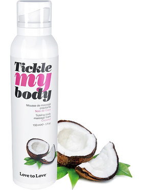 Love to Love: Tickle My Body Massage Foam, Coconut, 150 ml