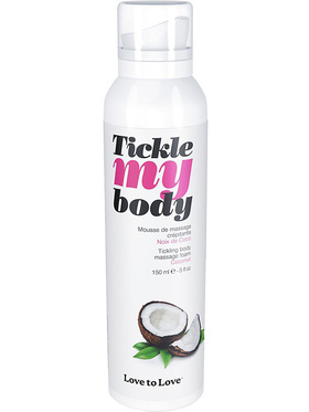 Love to Love: Tickle My Body Massage Foam, Coconut, 150 ml