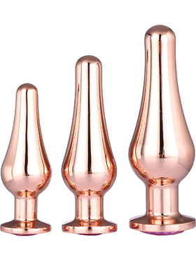 Dream Toys: Gleaming Love, Pleasure Plug Set, roséguld