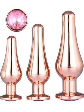 Dream Toys: Gleaming Love, Pleasure Plug Set, roséguld