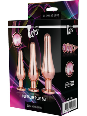 Dream Toys: Gleaming Love, Pleasure Plug Set, roséguld