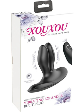 XouXou: Vibrating Expander Butt Plug, Remote Controlled