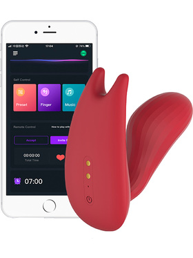 Magic Motion: Umi, Smart Wearable Dual Motor Vibrator, röd