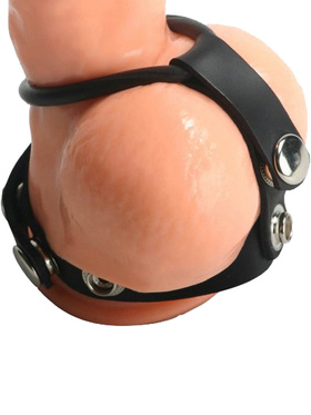 Strict Leather: Rubber Cock Ring Harness