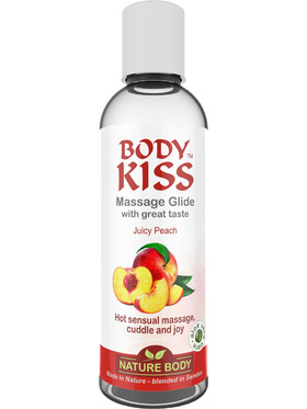 Nature Body: Body Kiss, Peach Massage Glide, 100 ml