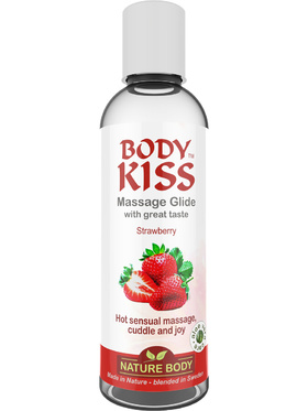 Nature Body: Body Kiss, Strawberry Massage Glide, 100 ml