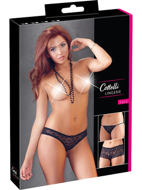 Cottelli Lingerie: Set med Trosor, 3-pack