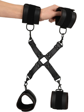 Vegan Fetish: Hogtie Set, Restraint Cross with Cuffs