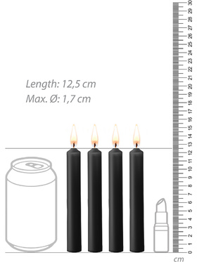 Ouch!: Teasing Wax Candles, 4-pack, svart