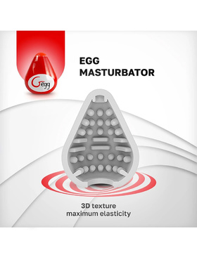 Gvibe: Gegg, Egg Masturbator, röd