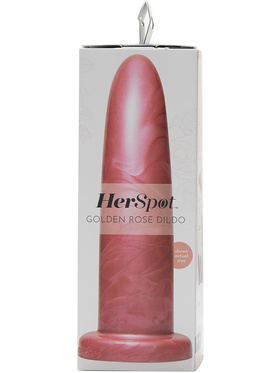 HerSpot Dildo: Golden Rose Large, 18 cm