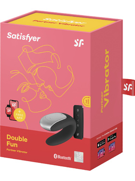 Satisfyer Connect: Double Fun, Partner Vibrator, svart