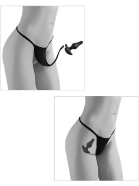 Hookup Panties: Remote Bow-Tie Bikini with Plug & Vibe