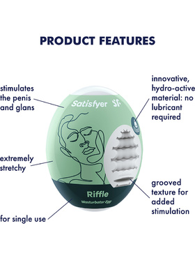 Satisfyer: Masturbator Egg Single, Riffle