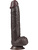 LoveToy: Sliding-Skin Dildo, 24 cm, mörk