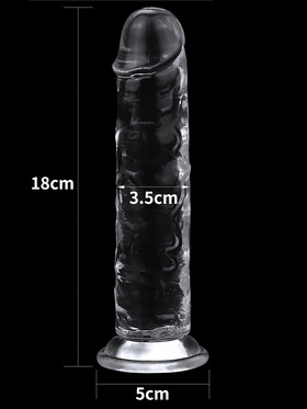 LoveToy: Flawless Clear Dildo, 18 cm