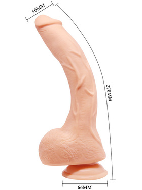 Beautiful Jack: Realistisk Dildo med Sugpropp, 27 cm