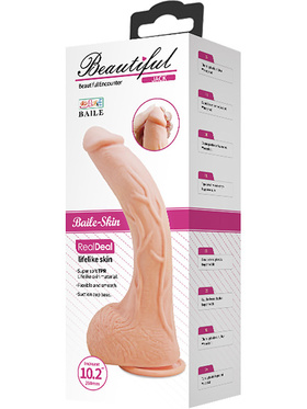 Beautiful Jack: Realistisk Dildo med Sugpropp, 27 cm