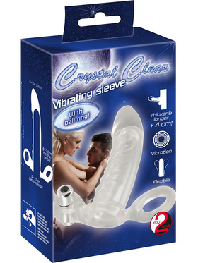 Crystal Clear: Vibrating Sleeve with Ball Ring