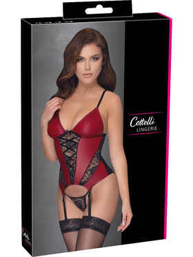 Cottelli Lingerie: Body med Strumphållare