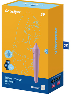Satisfyer Connect: Ultra Power Bullet 8, Vibrator, lila