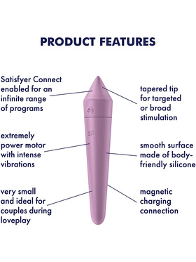 Satisfyer Connect: Ultra Power Bullet 8, Vibrator, lila