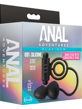 Anal Adventures: Anal Plug with Vibrating C-Ring