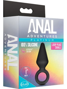 Anal Adventures: Silicone Loop Plug, small