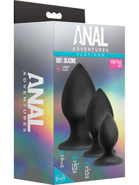 Anal Adventures: Platinum Stout Plug Kit