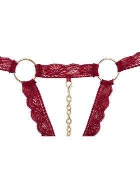 Cottelli Lingerie: BH-set med elastiska spetsband, röd