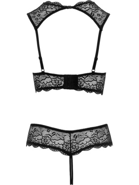 Cottelli Lingerie: Öppen BH med Stringtrosor