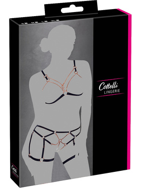 Cottelli Lingerie: BH-set med remmar och kedjor