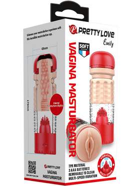 Pretty Love: Emily Vaginal Masturbator, röd