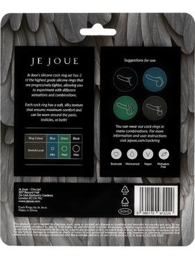 Je Joue: Silicone Cock Ring, 3-pack