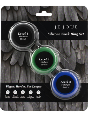 Je Joue: Silicone Cock Ring, 3-pack
