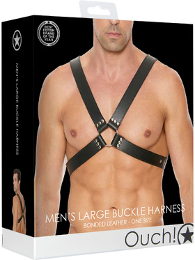 Ouch!: Men's Large Buckle Harness, One Size