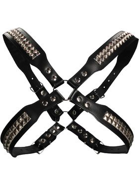 Ouch!: Men's Pyramid Stud Body Harness, One Size