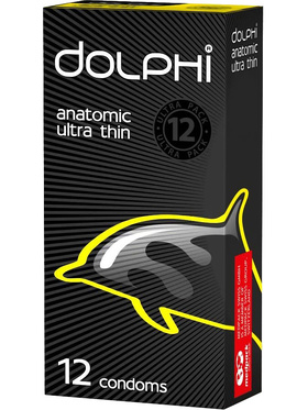 Dolphi Anatomic Ultra Thin: Kondomer, 12-pack