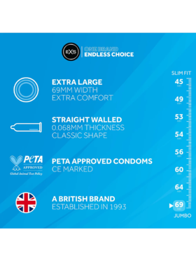 EXS Jumbo: Extra Large Kondomer, 24-pack