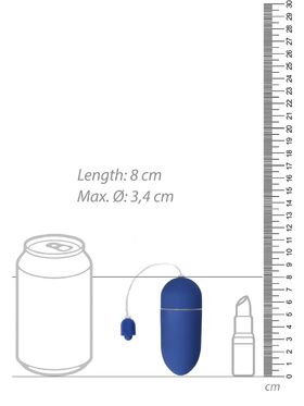 Shots Toys: Vibrating Egg, 10 speed, blå