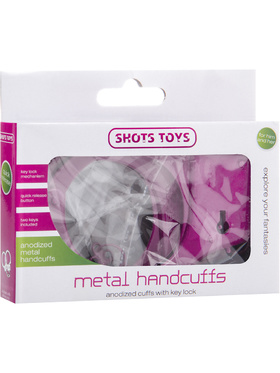 Shots Toys: Metal Handcuffs, rosa