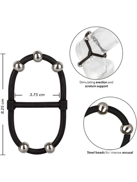 California Exotic: Steel Beaded Dual Silicone Maximizer