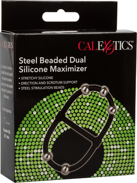 California Exotic: Steel Beaded Dual Silicone Maximizer